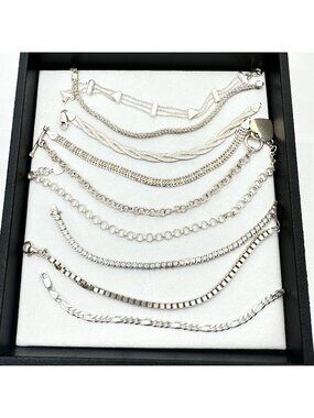 Sterling Silver Bracelets Lot 83 Grams Wear Scrap or Resell All XRF Tested